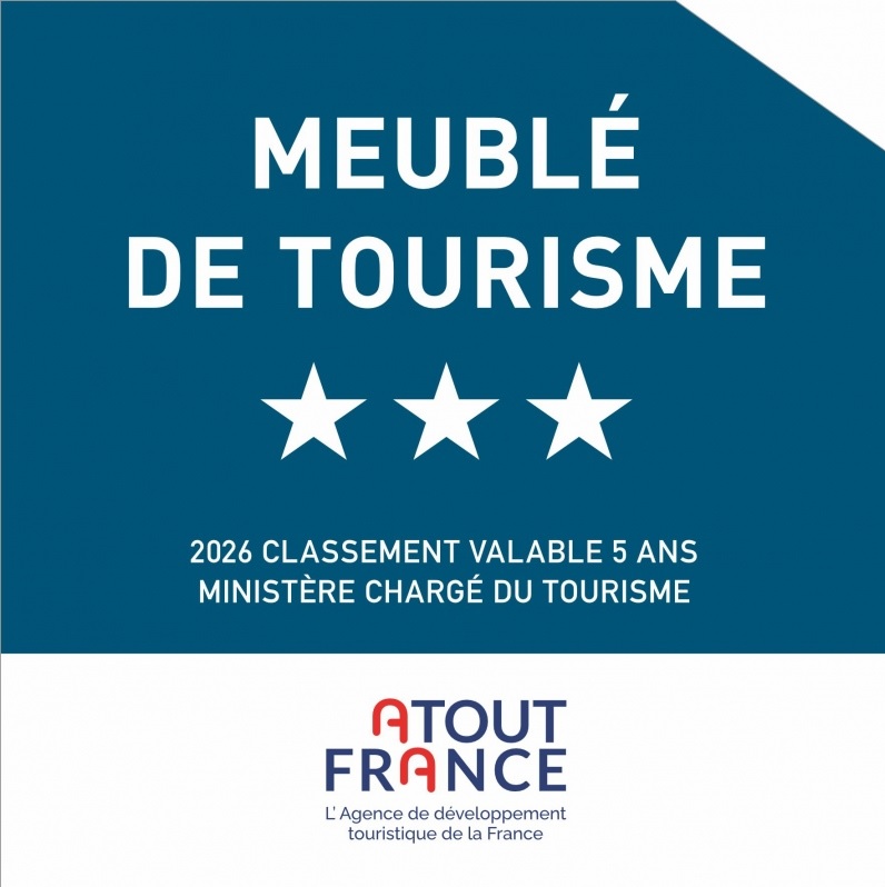 Logo Officiel Classement Meublé de Tourisme 3 étoiles